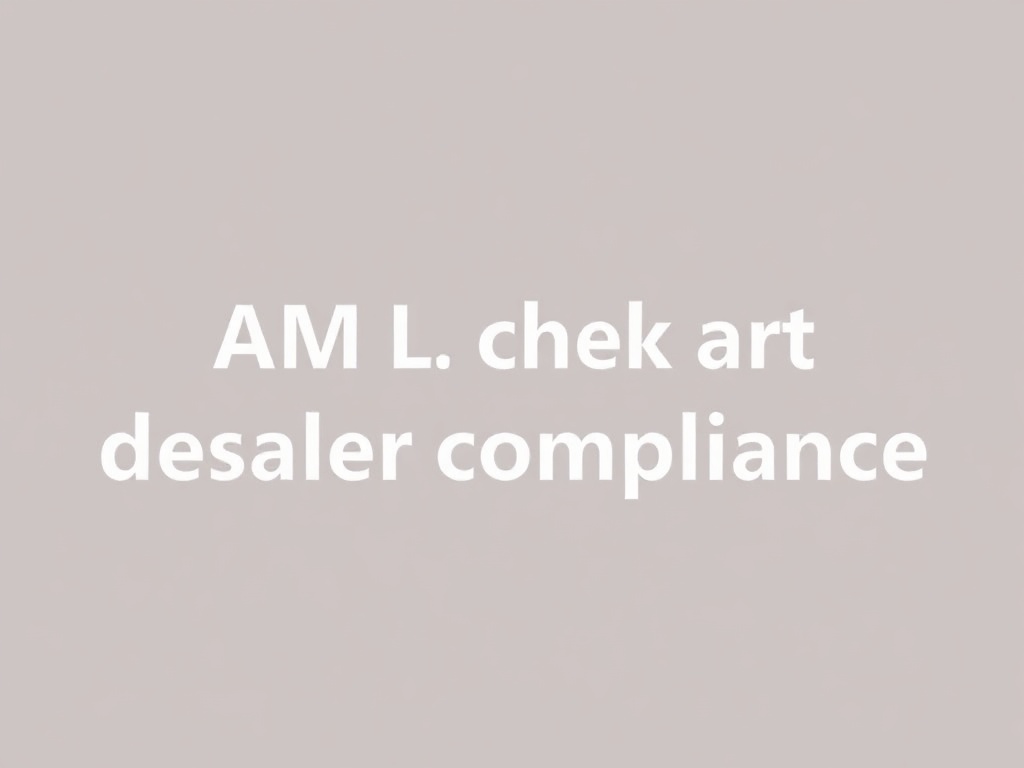 Understanding AML Check Art Dealer Compliance: A Comprehensive Guide for the Art Industry